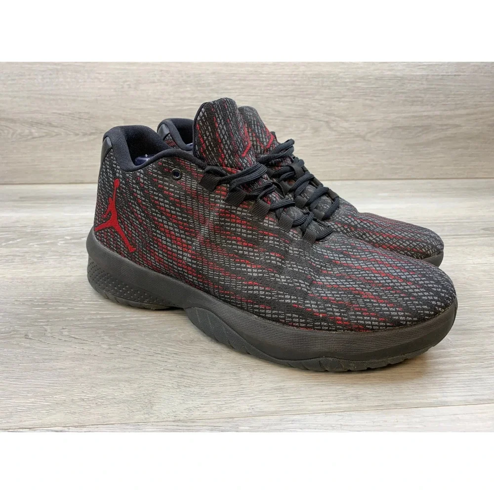 Jordan B Fly Men's Black Gym Red Woven Basketball 10 Casual Comfort Shoes‎
